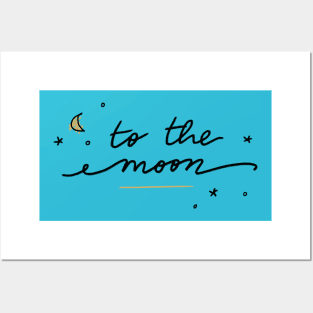 To the moon Posters and Art